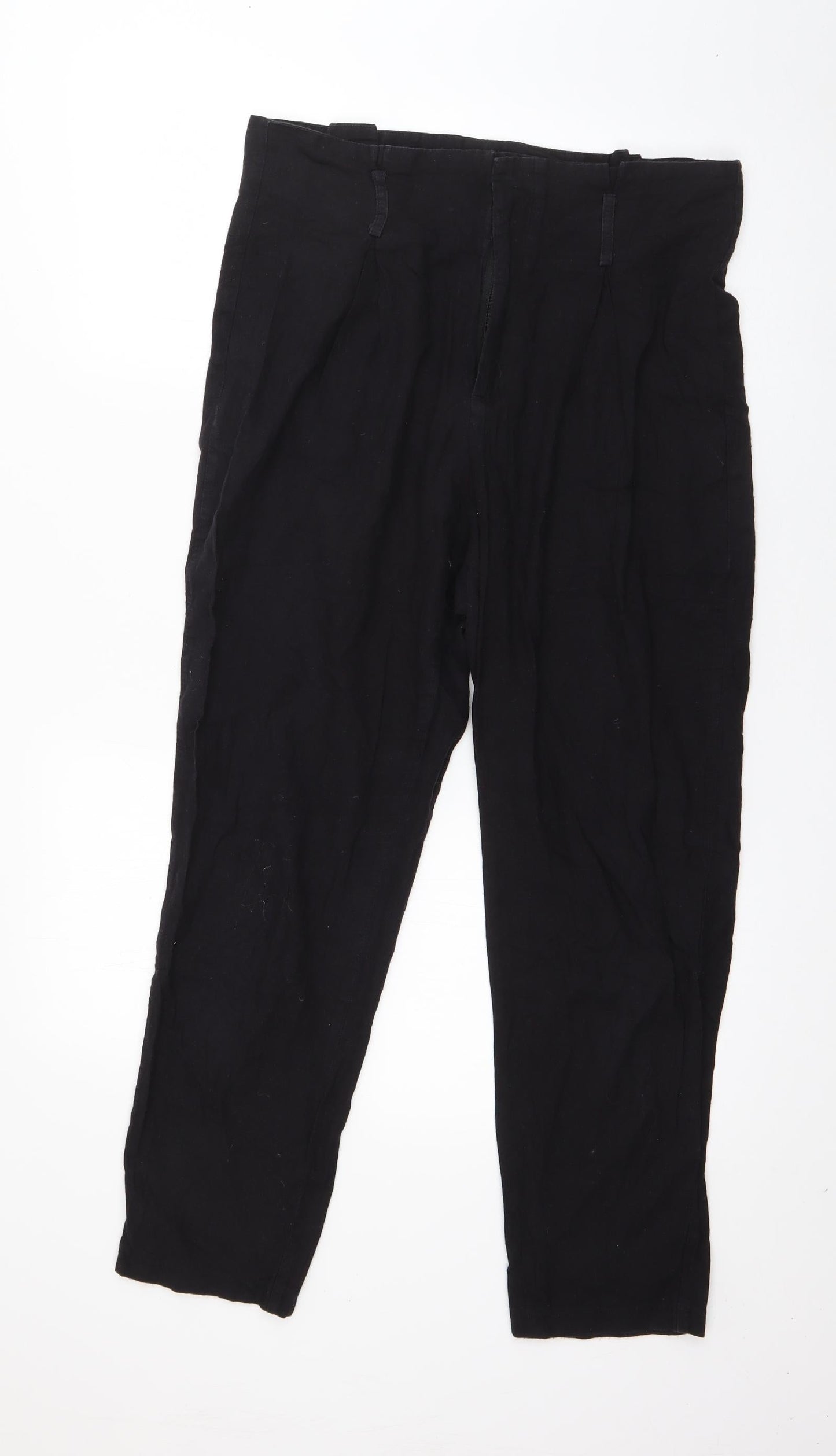 Womens UK Size 14 PRETTYLITTLETHING Regular Fit  Black Trousers