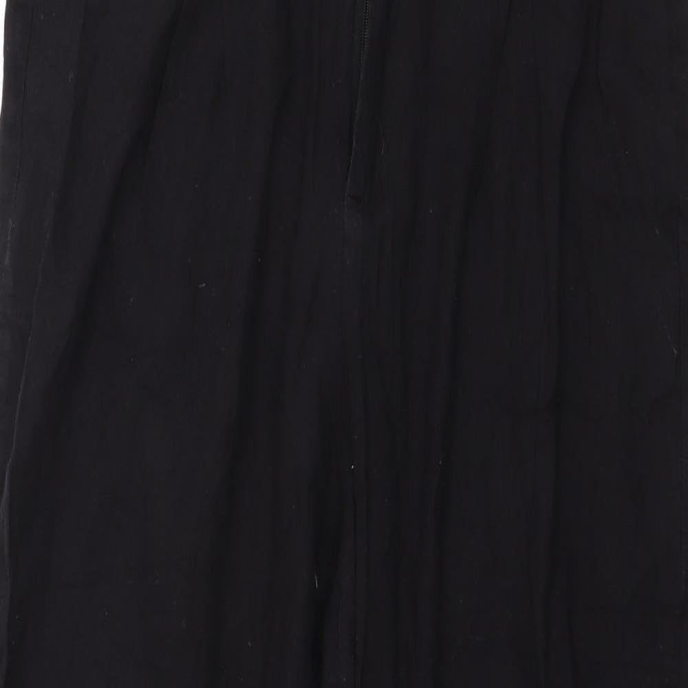 Womens UK Size 14 PRETTYLITTLETHING Regular Fit  Black Trousers