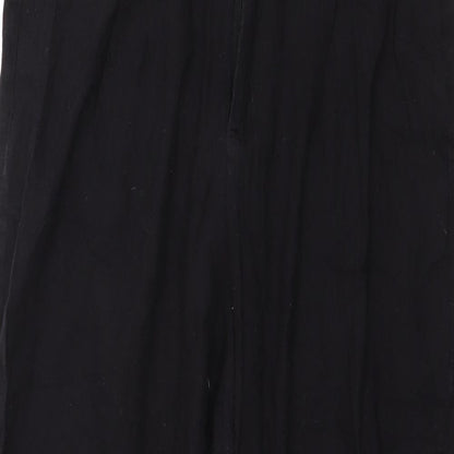 Womens UK Size 14 PRETTYLITTLETHING Regular Fit  Black Trousers