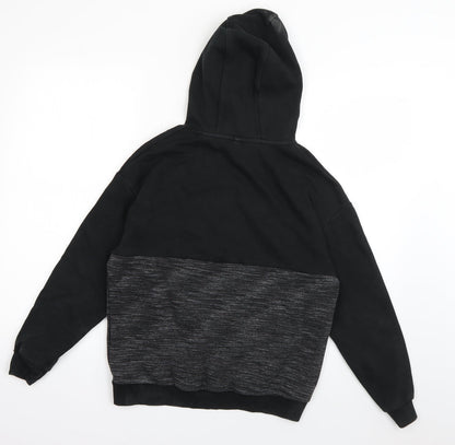 Marks and Spencer Boys Grey  Cotton Pullover Hoodie Size 11-12 Years  Pullover