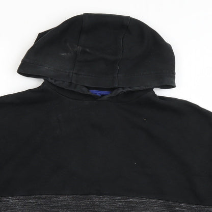 Marks and Spencer Boys Grey  Cotton Pullover Hoodie Size 11-12 Years  Pullover