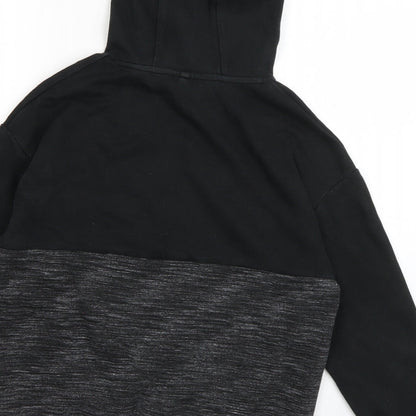 Marks and Spencer Boys Grey  Cotton Pullover Hoodie Size 11-12 Years  Pullover