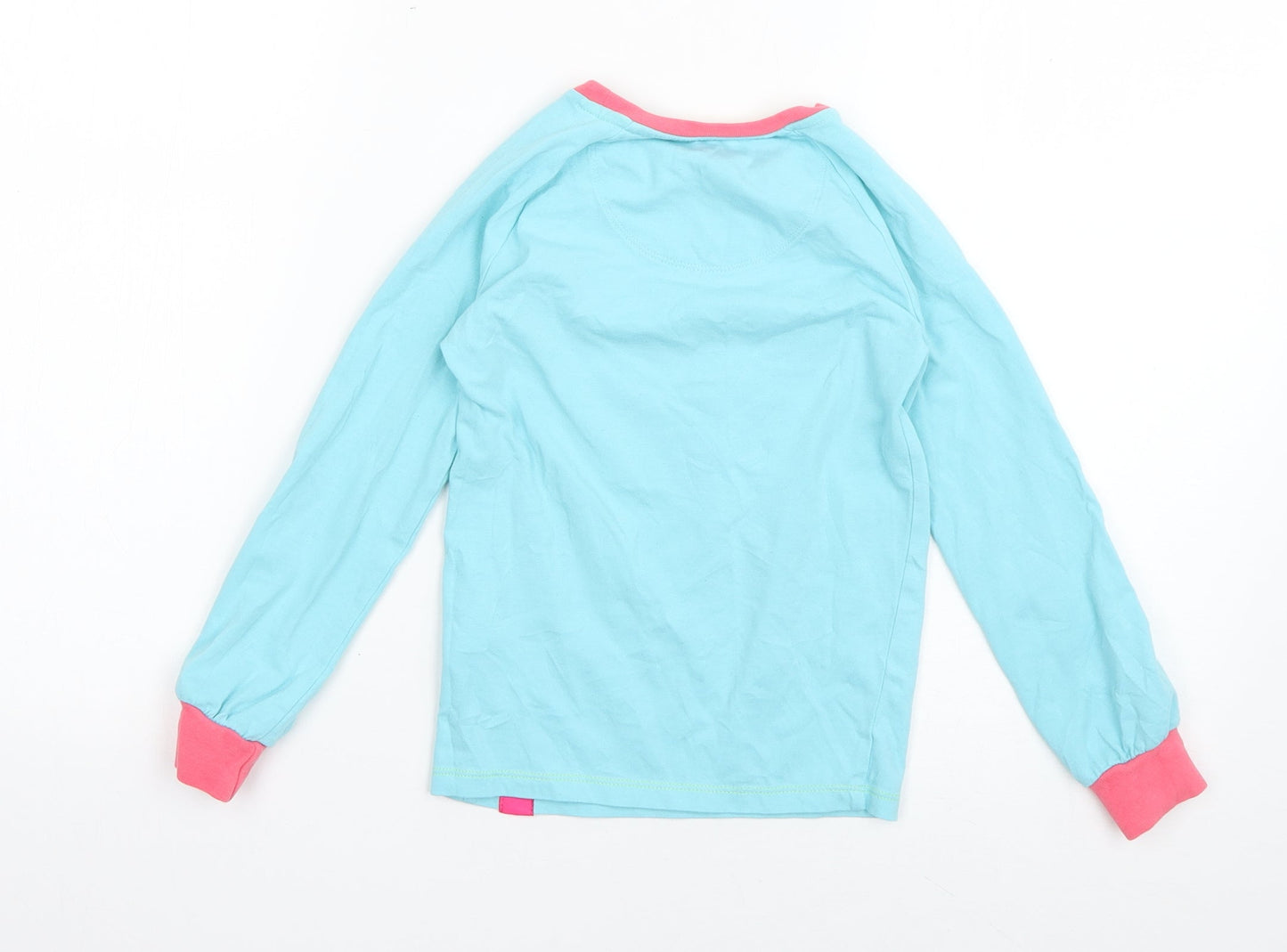 Harry Bear Girls Blue Geometric Cotton Top Pyjama Top Size 7 Years  Pullover - One in a Melon