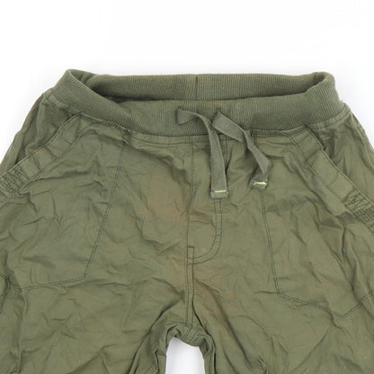 St Bernard Boys Green  Cotton Bermuda Shorts Size 9 Years  Regular Drawstring