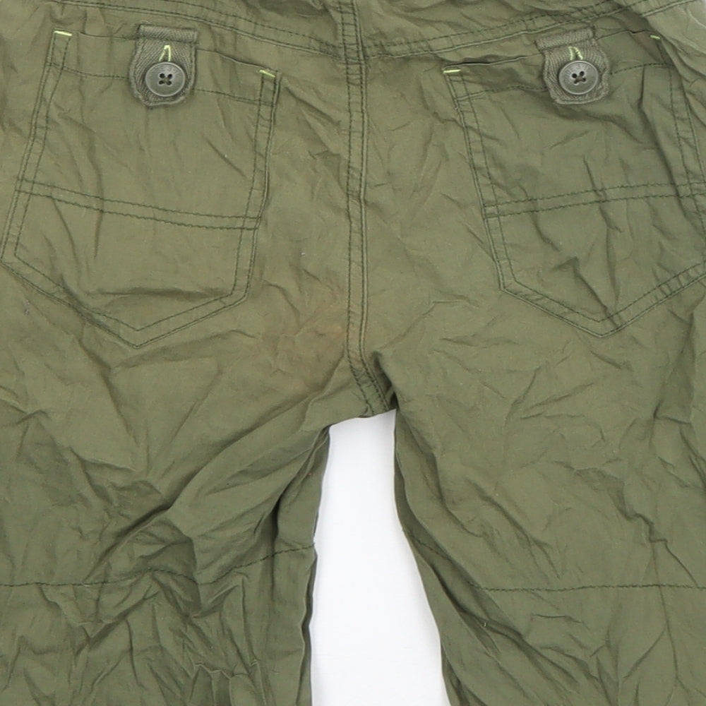 St Bernard Boys Green  Cotton Bermuda Shorts Size 9 Years  Regular Drawstring