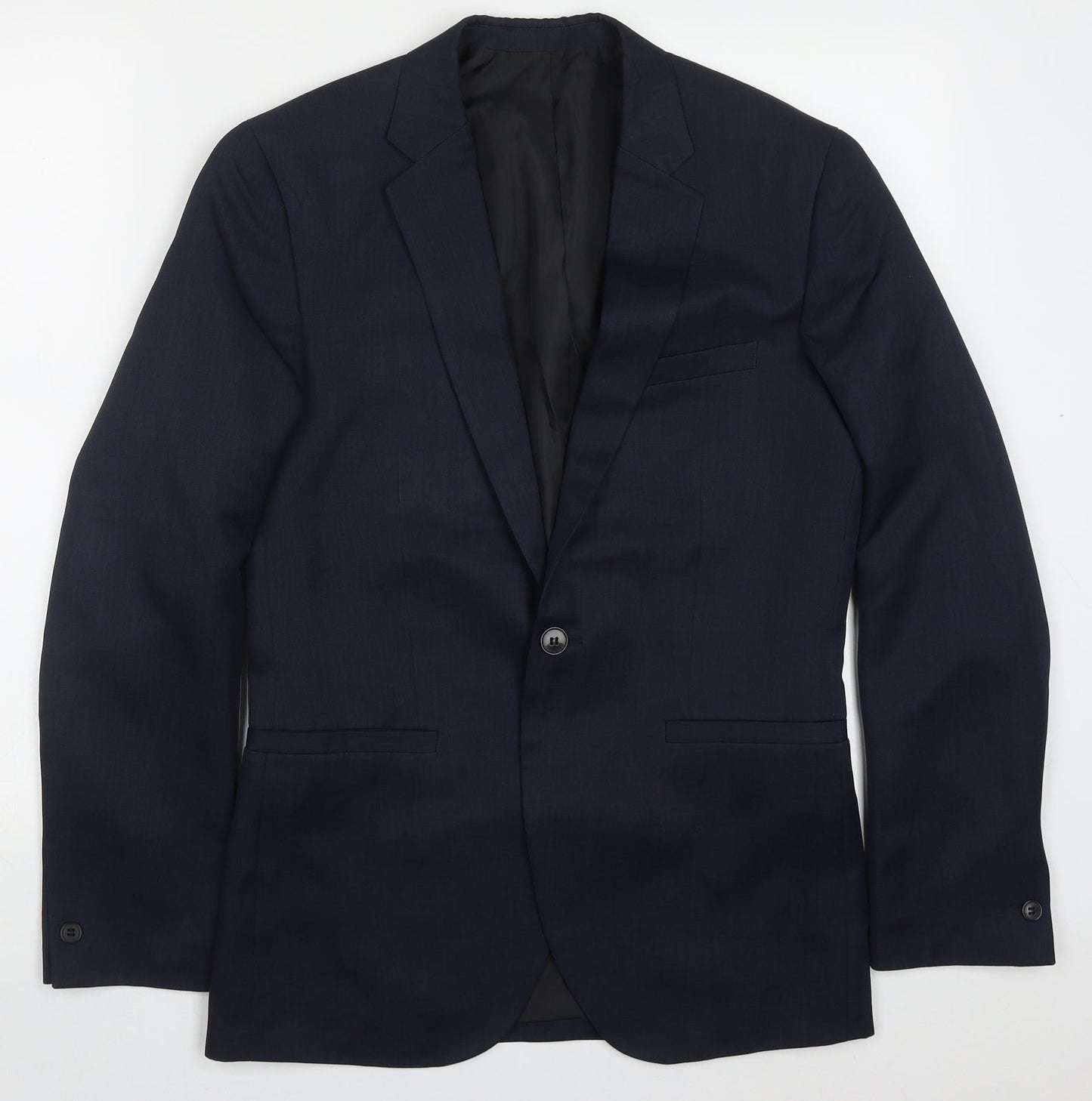 Mens UK Size 36 H&M Regular Blue Suit Jacket