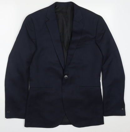 Mens UK Size 36 H&M Regular Blue Suit Jacket