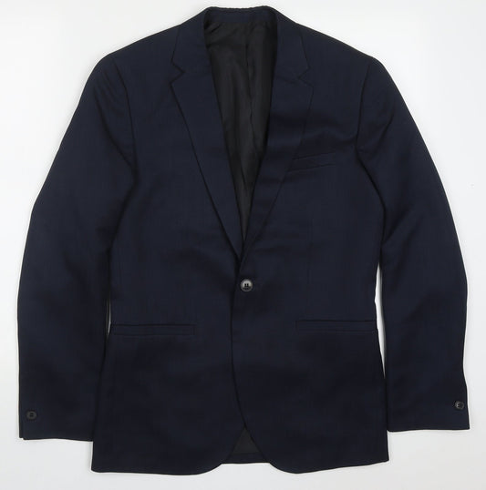 Mens UK Size 36 H&M Regular Blue Suit Jacket