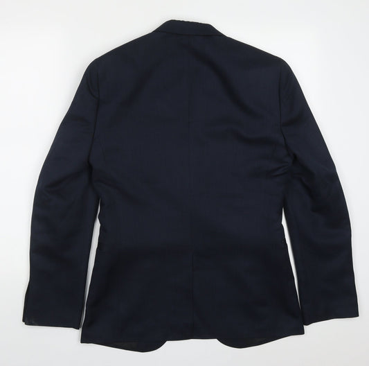 Mens UK Size 36 H&M Regular Blue Suit Jacket