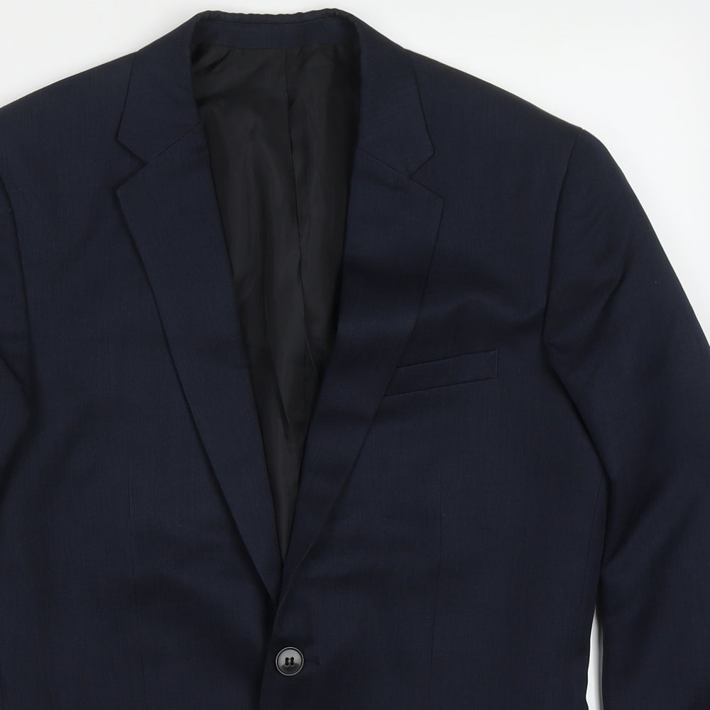 Mens UK Size 36 H&M Regular Blue Suit Jacket