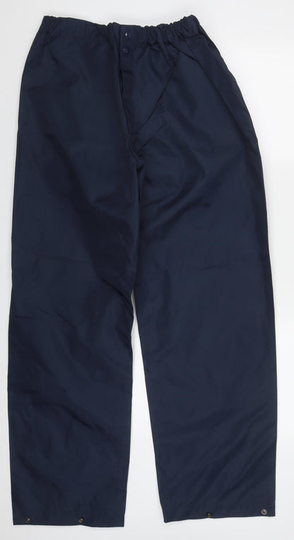 BT Mens Blue  Nylon Trousers  Size 30 L29 in Regular Button