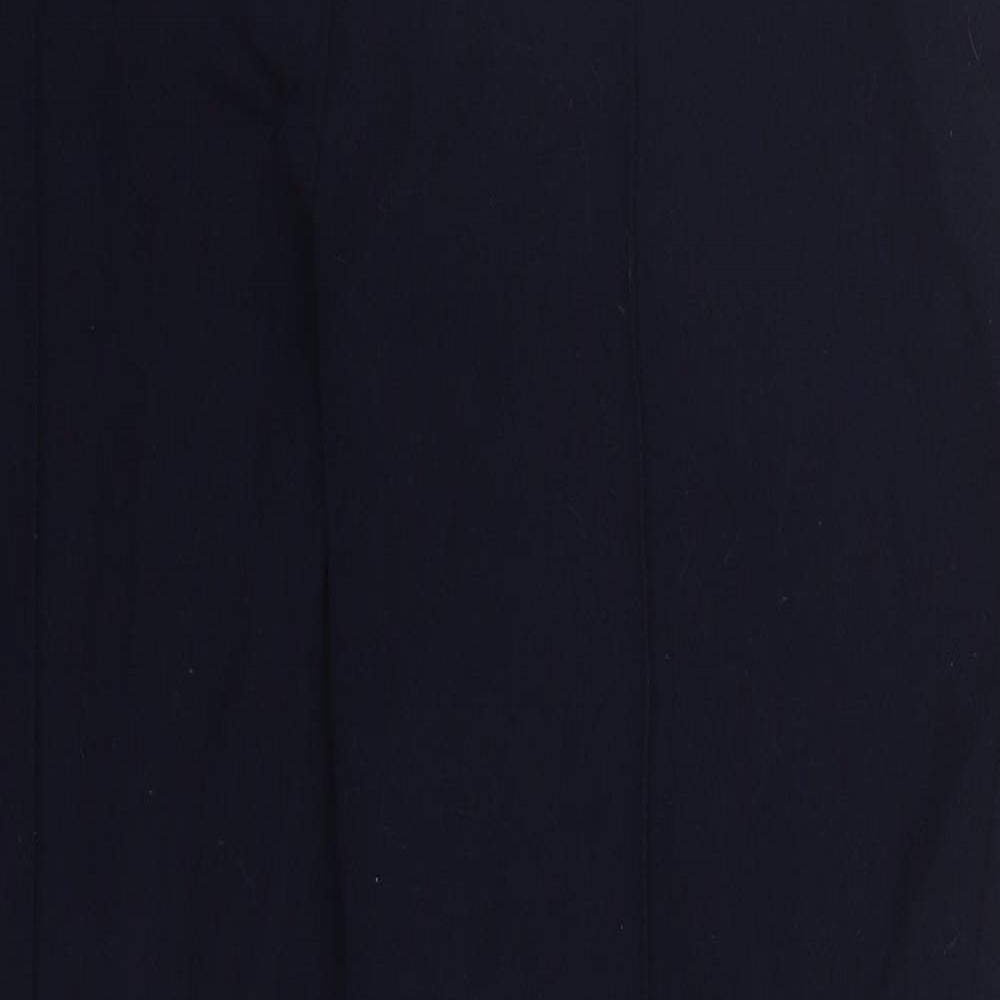 F&F Womens Blue  Polyester Trousers  Size 14 L27 in Regular Button