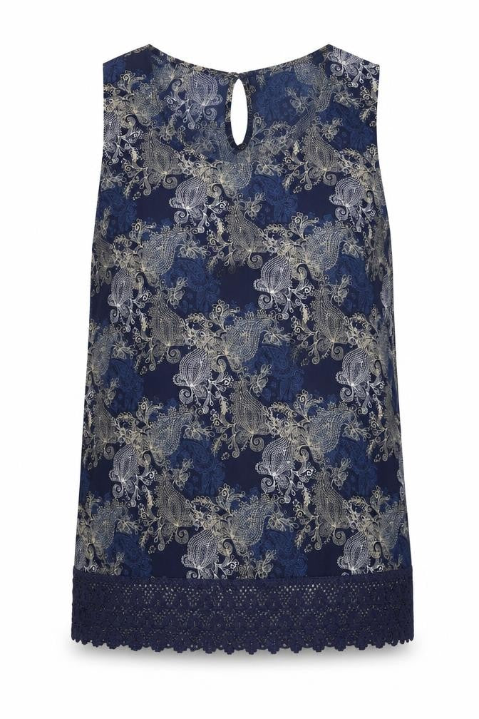 Womens UK Size 16 Originals Blue Basic Tank