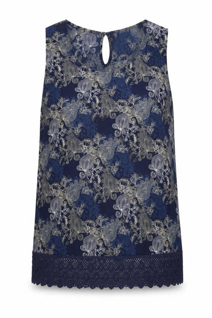 Womens UK Size 16 Originals Blue Basic Tank