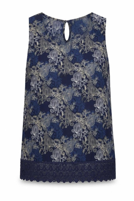 Womens UK Size 16 Originals Blue Basic Tank