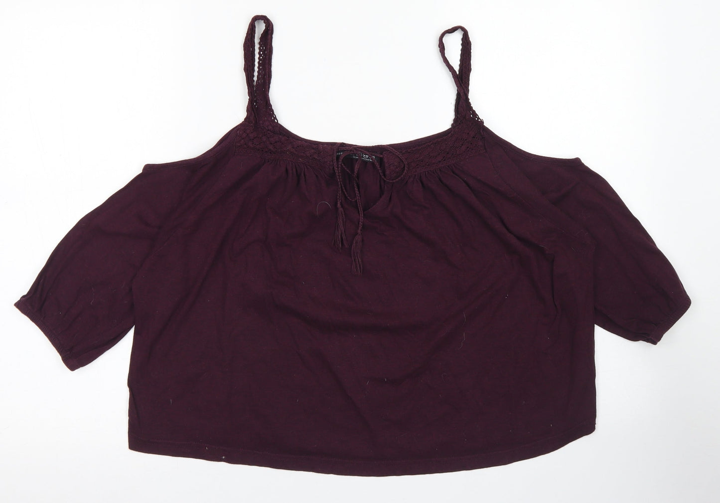 Womens UK Size 16 Atmosphere Pink Cropped Blouse