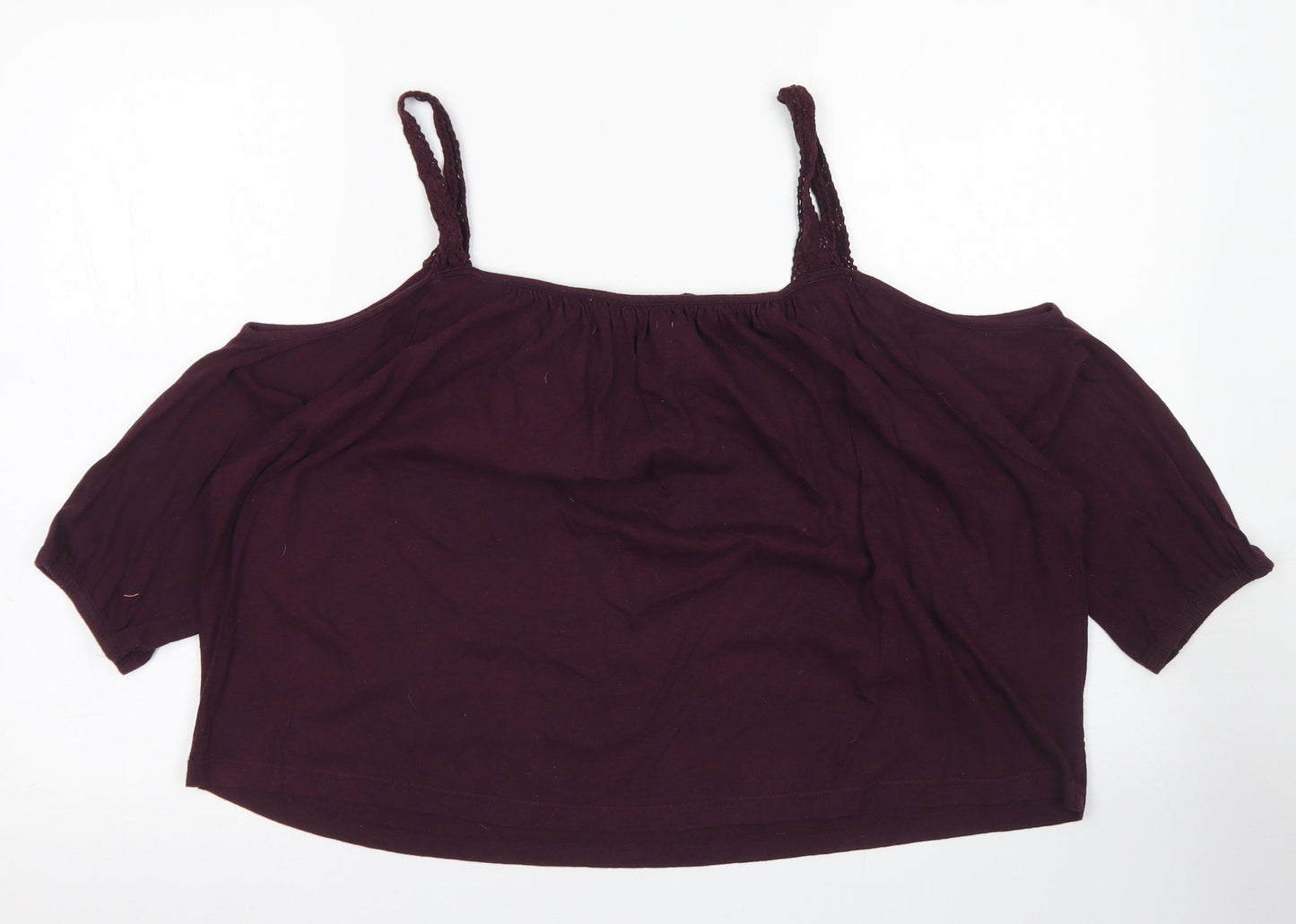Womens UK Size 16 Atmosphere Pink Cropped Blouse