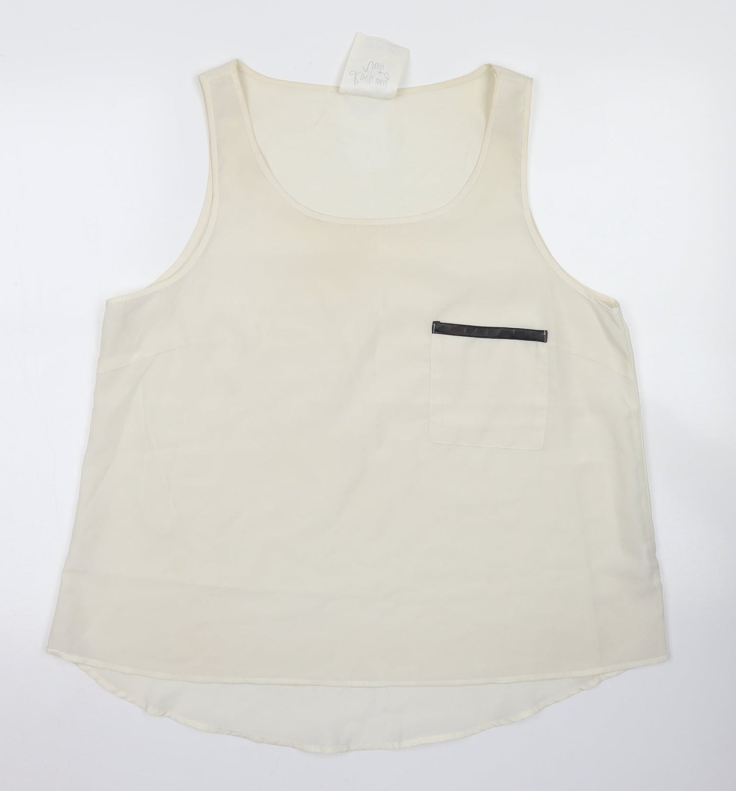 Womens UK Size 18 Atmosphere Ivory Basic Blouse