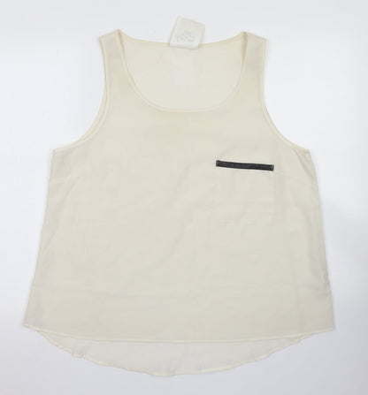 Womens UK Size 18 Atmosphere Ivory Basic Blouse