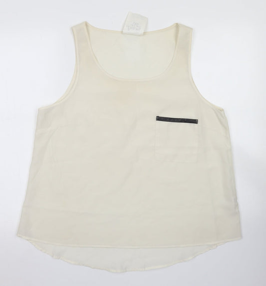 Womens UK Size 18 Atmosphere Ivory Basic Blouse