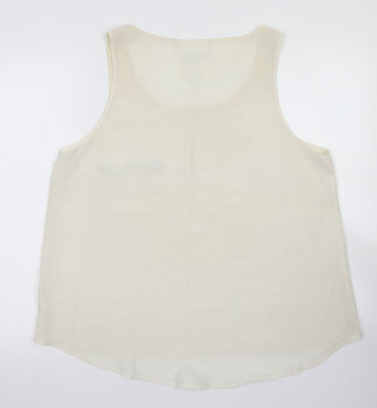 Womens UK Size 18 Atmosphere Ivory Basic Blouse