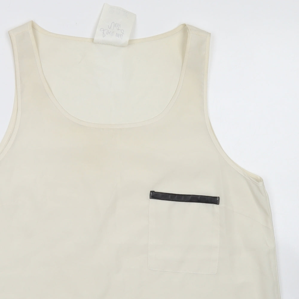 Womens UK Size 18 Atmosphere Ivory Basic Blouse