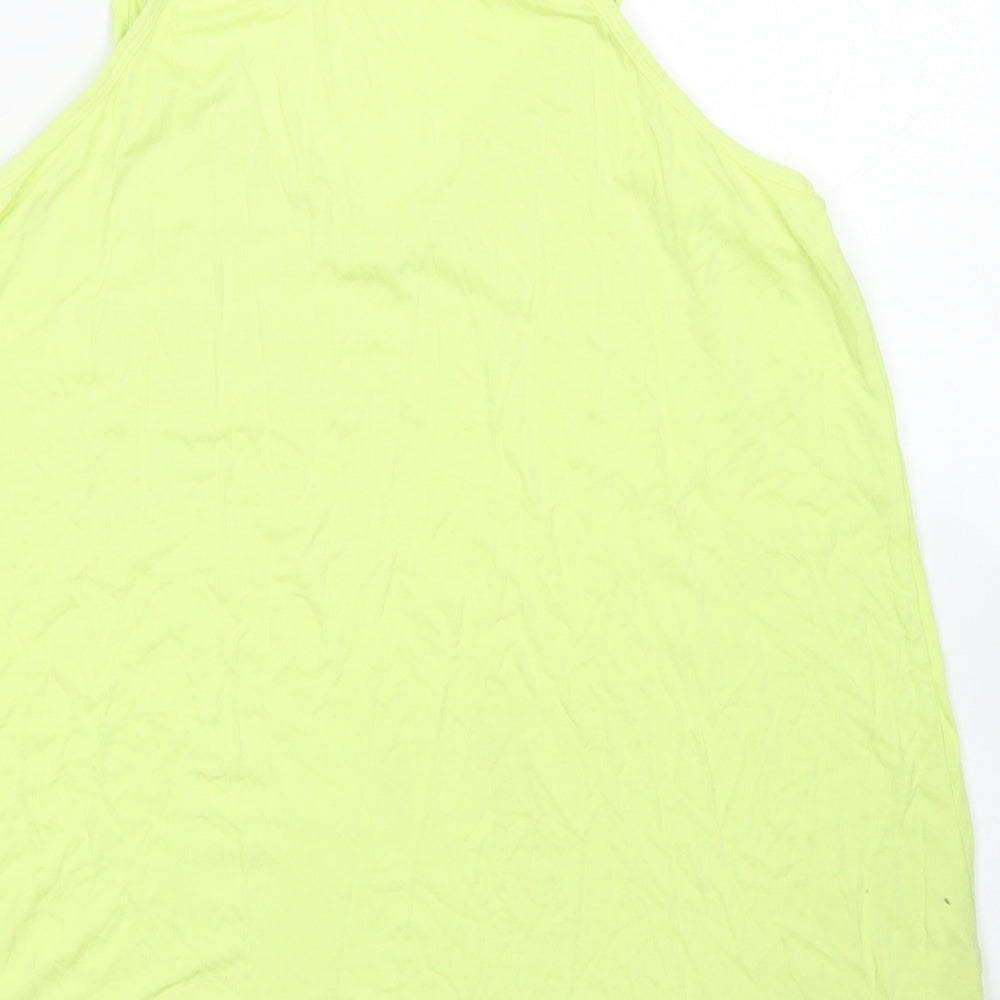 F&F Womens Yellow  Viscose Camisole Blouse Size 20 Square Neck