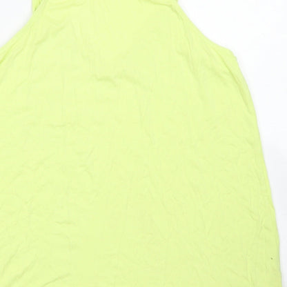 F&F Womens Yellow  Viscose Camisole Blouse Size 20 Square Neck