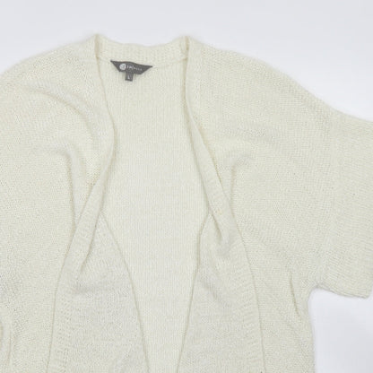 Womens UK Size L Mia Moda Ivory Cardigan Jumper
