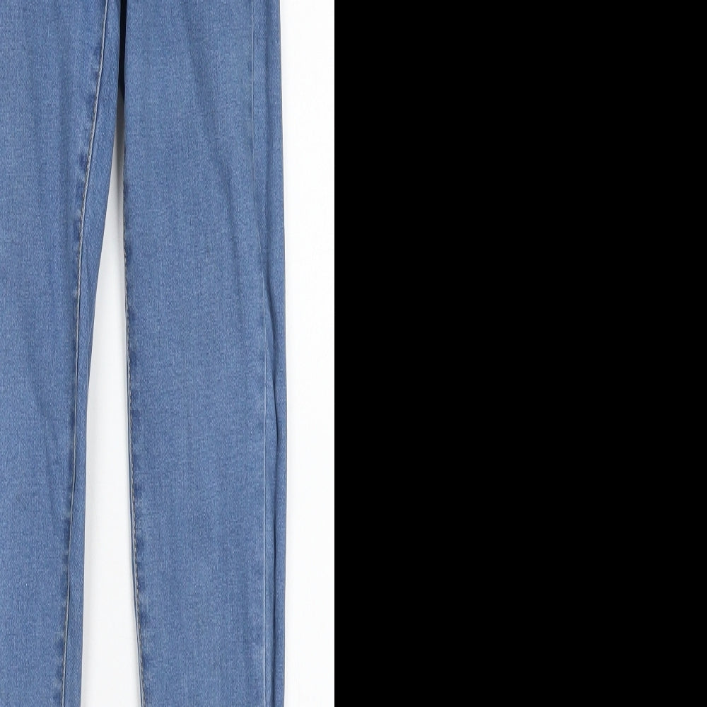 Denim Co Womens Blue  Cotton Skinny Jeans Size 6 L28 in Regular Button