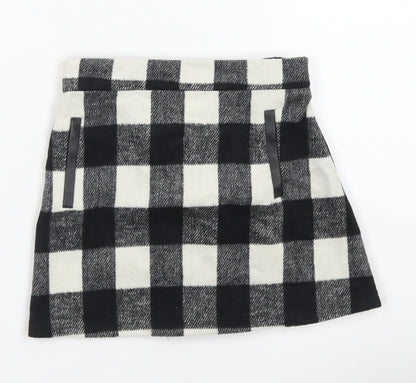 Black Girls Clear  Polyester Flare Skirt Size 4-5 Years  Regular