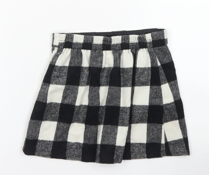 Black Girls Clear  Polyester Flare Skirt Size 4-5 Years  Regular