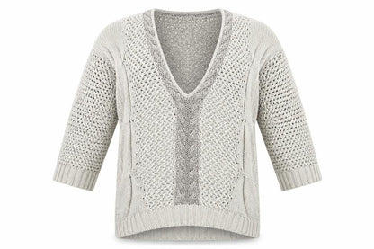 Womens UK Size 6 Warehouse Beige Pullover Jumper