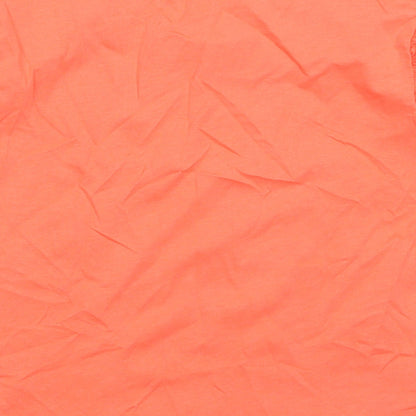 New Look Girls Orange  Cotton Basic Tank Size 12-13 Years Round Neck