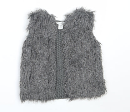Primark Girls Grey   Gilet Coat Size 3-4 Years