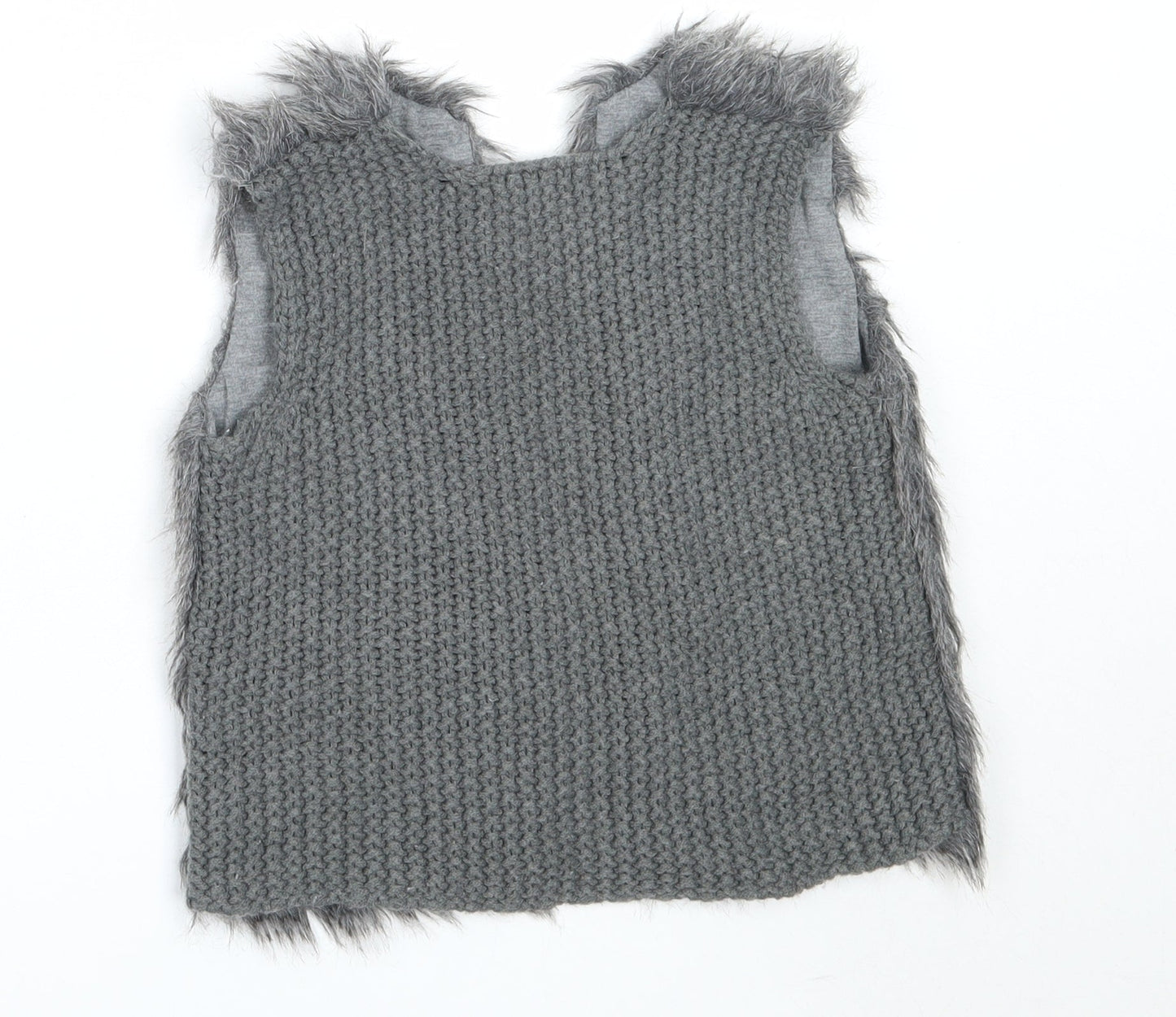 Primark Girls Grey   Gilet Coat Size 3-4 Years