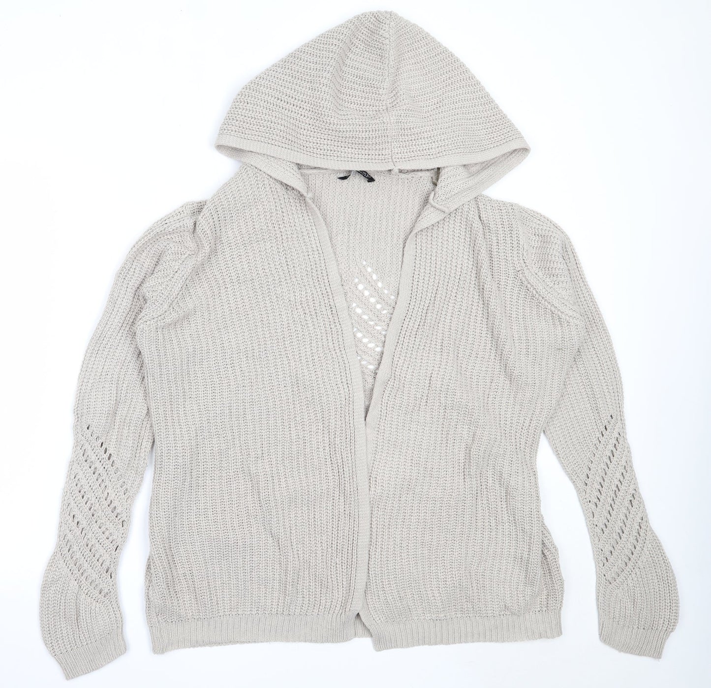 Womens UK Size 16 Select Beige Cardigan Jumper