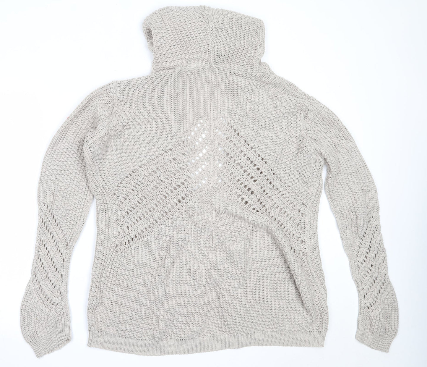 Womens UK Size 16 Select Beige Cardigan Jumper