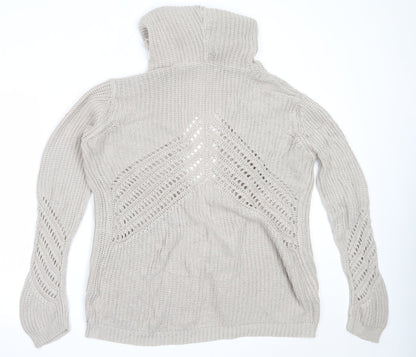 Womens UK Size 16 Select Beige Cardigan Jumper