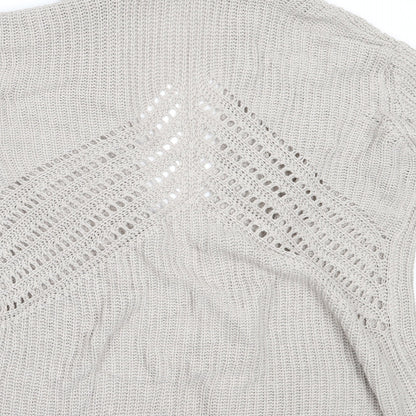 Womens UK Size 16 Select Beige Cardigan Jumper