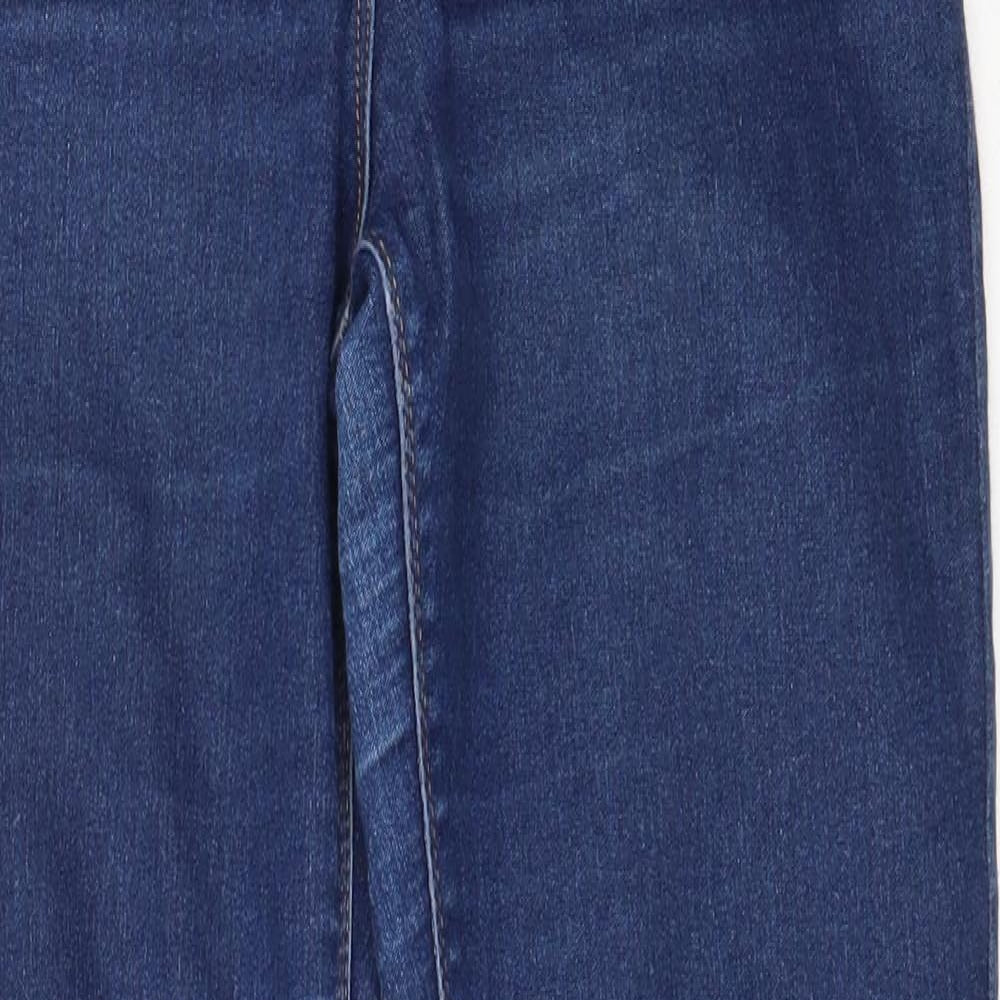 Matalan Womens Blue  Cotton Skinny Jeans Size 8 L28 in Regular