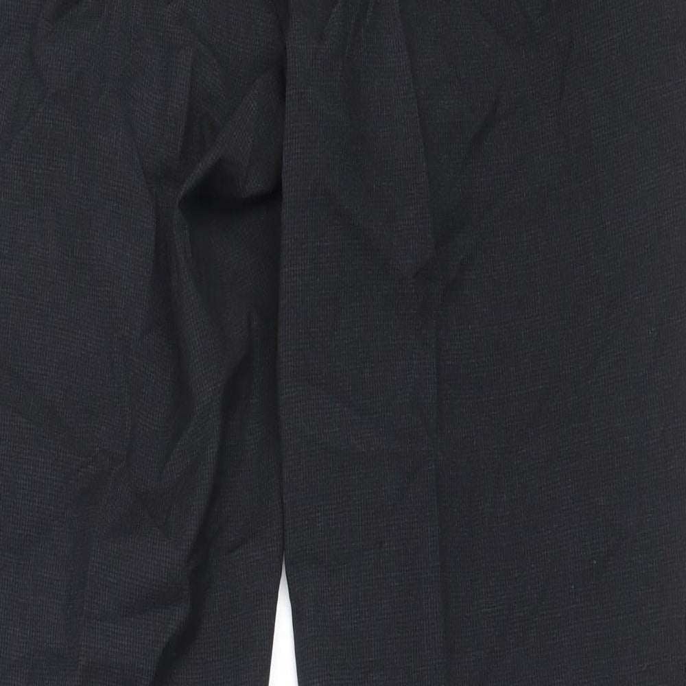 Dimensions Mens Black  Polyester Trousers  Size 34 in L31 in Regular