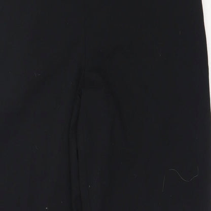 Marks and Spencer Womens Black  Polyester Trousers  Size 12 L28.5 in Regular