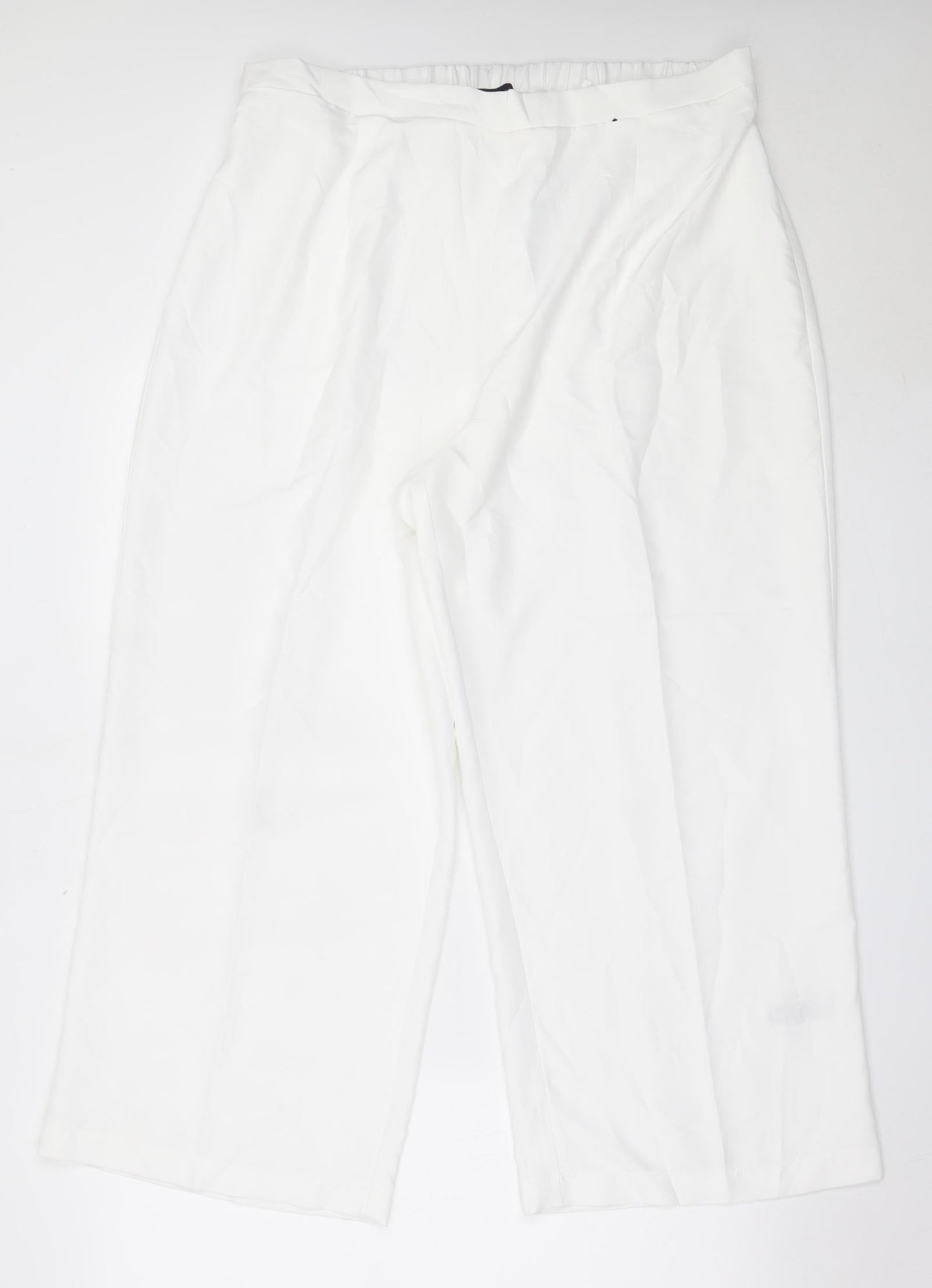 Womens UK Size 36 in Marks and Spencer Regular Fit  White Trousers