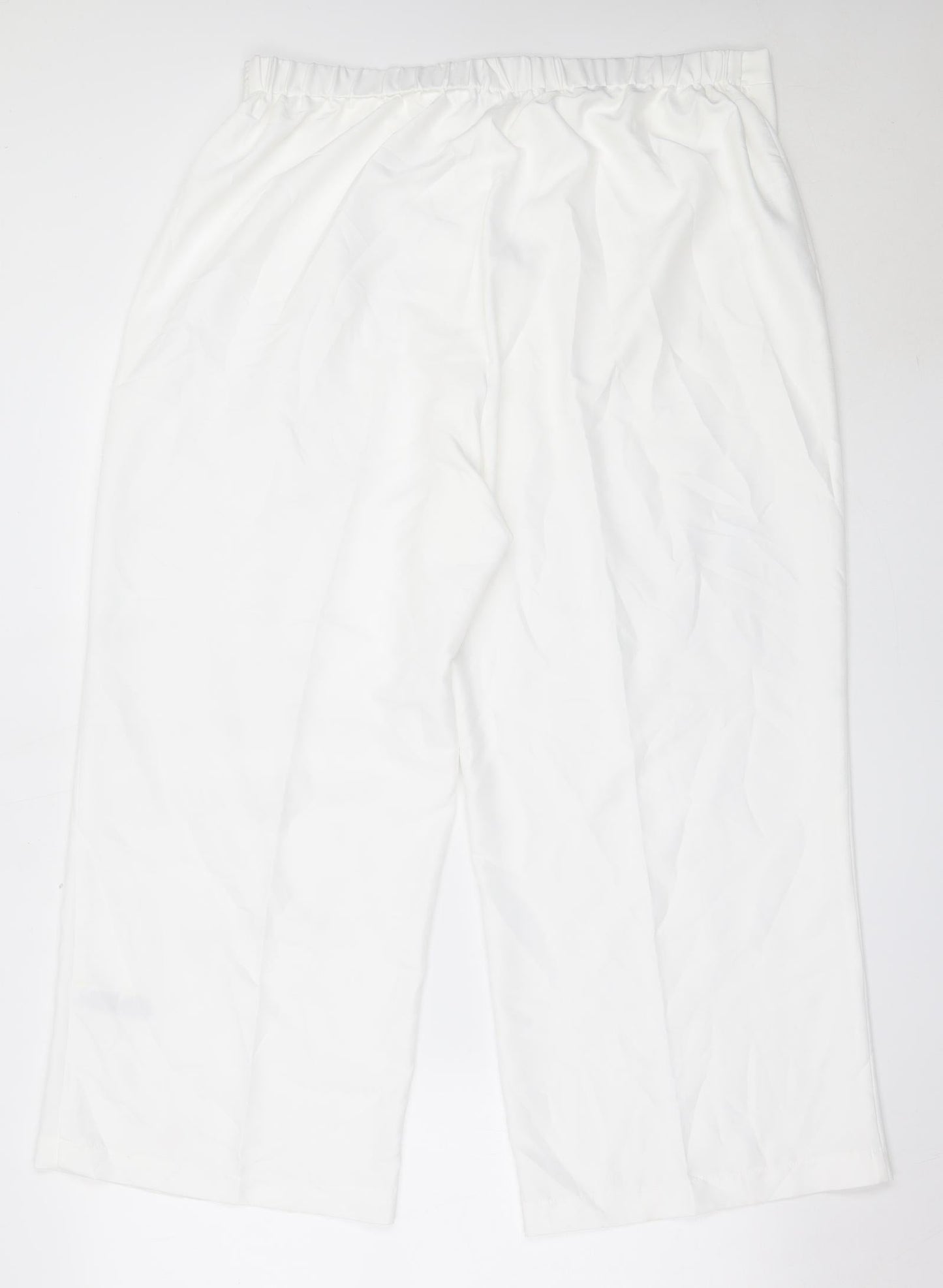 Womens UK Size 36 in Marks and Spencer Regular Fit  White Trousers