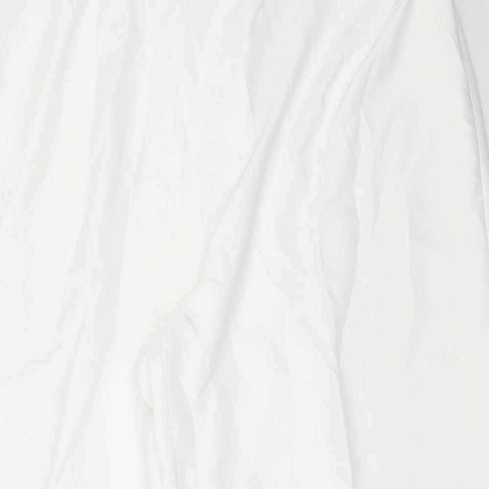 Womens UK Size 36 in Marks and Spencer Regular Fit  White Trousers