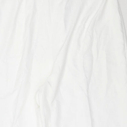 Womens UK Size 36 in Marks and Spencer Regular Fit  White Trousers