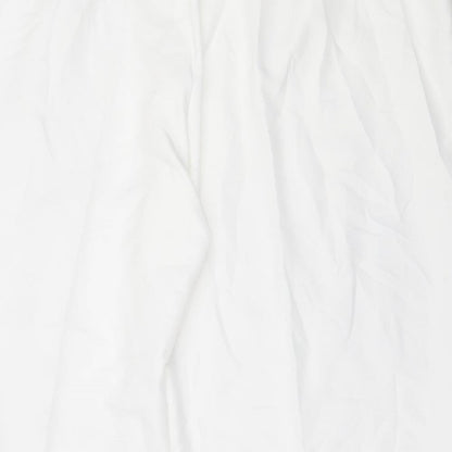 Womens UK Size 36 in Marks and Spencer Regular Fit  White Trousers