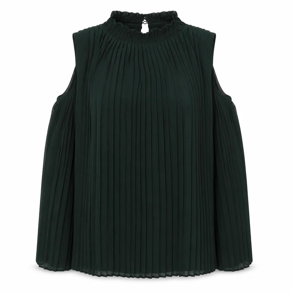 Womens UK Size 10 New Look Green Basic Blouse