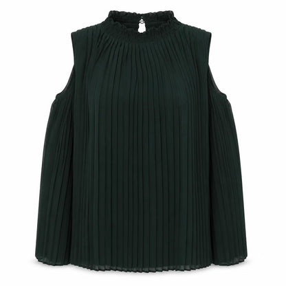 Womens UK Size 10 New Look Green Basic Blouse